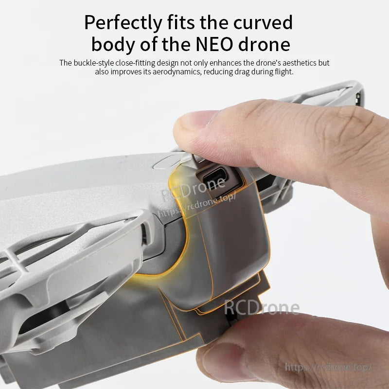STARTRC NEO LED Landing Gear, Fits NEO drone's curved body perfectly, enhancing aesthetics and aerodynamics with a buckle-style design.