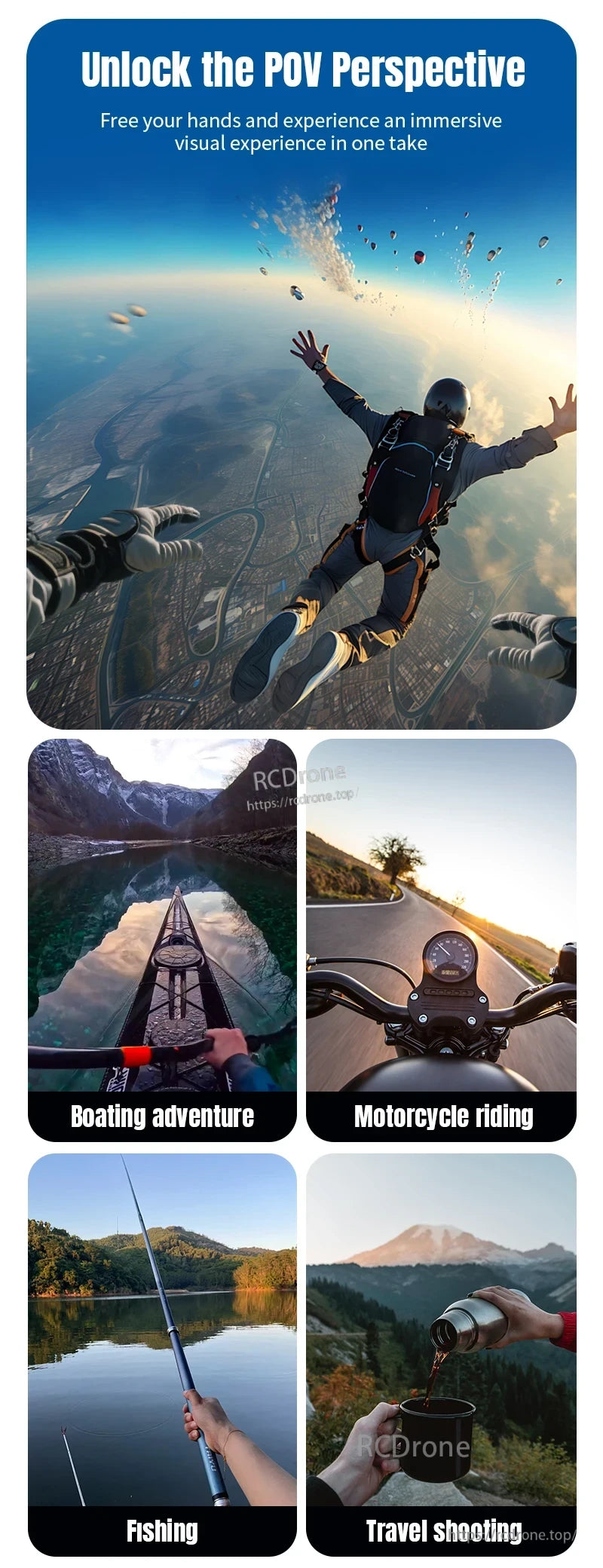 STARTRC Neck Hanging Mount Bracket, Unlock the POV perspective for a free-hand immersive visual experience