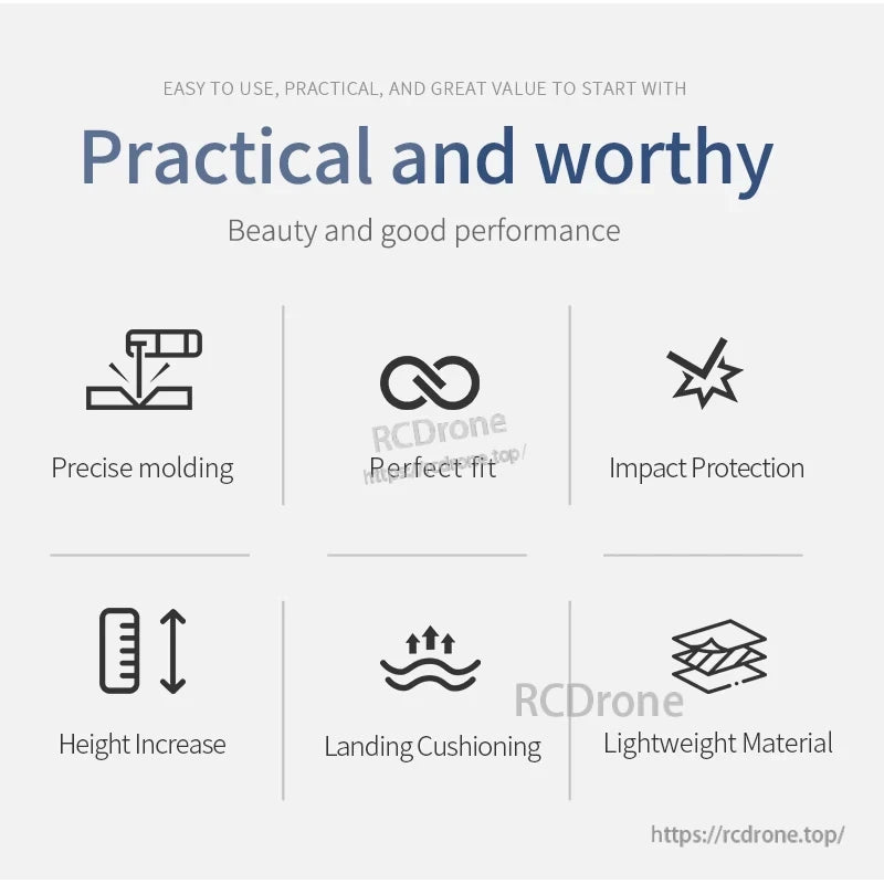 STARTRC Neo Battery Case, Durable, lightweight drone landing gear with precise fit, impact protection, height increase, and cushioning for safe landings.