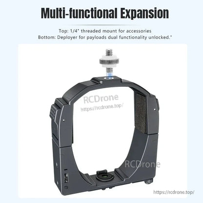 STARTRC Osmo 360 Expansion Fixed Bracket, A multi-functional bracket with a 1/4" mount and payload deployer enables dual-use for drone accessories and payload deployment.