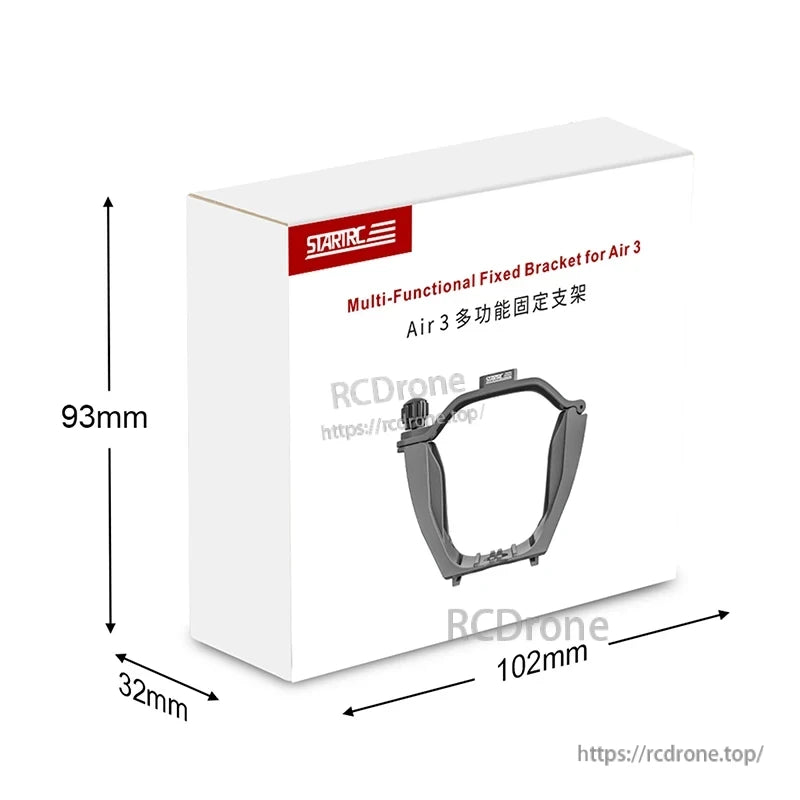 STARTRC Osmo 360 Expansion Fixed Bracket, STARTRC multi-functional fixed bracket compatible with Air 3, measuring 93x102x32mm, designed for secure mounting and versatile drone accessory integration.
