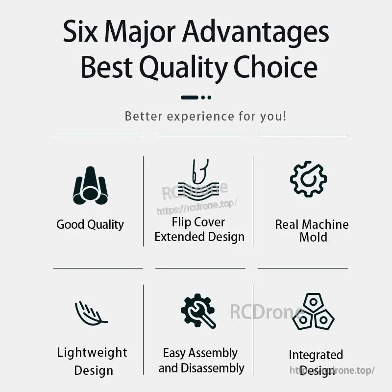 STARTRC Osmo Pocket 3 Case, Six advantages: quality, flip cover, real mold, lightweight, easy assembly, integrated design.