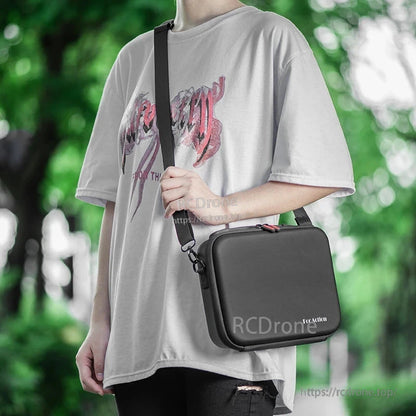 STARTRC PU Storage Bag, Hard carrying case with shoulder strap for DJI Osmo Action 5 Pro and accessories, durable PU storage bag by STARTRC.