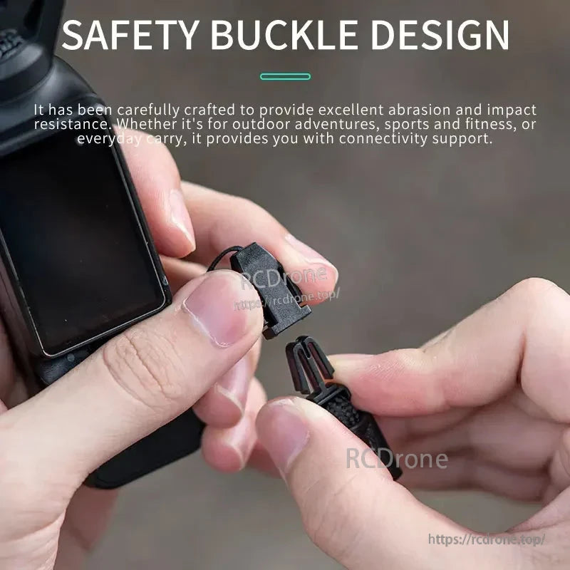 STARTRC Pocket 3 Lanyard Adjustable Shoulder Strap, The STARTRC Pocket 3 Lanyard features an adjustable strap and quick-release design, suitable for various devices and outdoor/fitness activities.