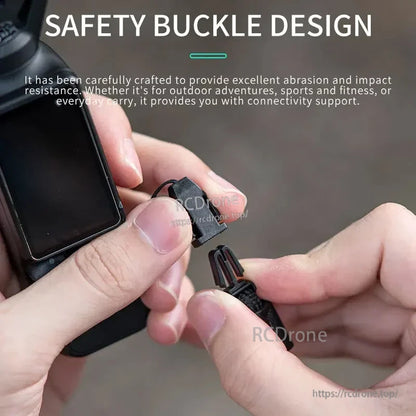 STARTRC Pocket 3 Lanyard Adjustable Shoulder Strap, The STARTRC Pocket 3 Lanyard features an adjustable strap and quick-release design, suitable for various devices and outdoor/fitness activities.