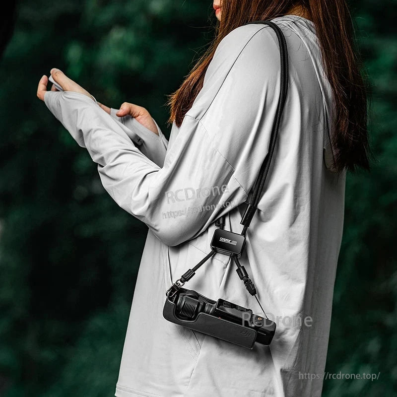 STARTRC Pocket 3 Lanyard Adjustable Shoulder Strap, Adjustable shoulder strap with quick-release, compatible with DJI Pocket 3, AVATA 2, RC Motion 3, and FPV RC for convenient carrying.