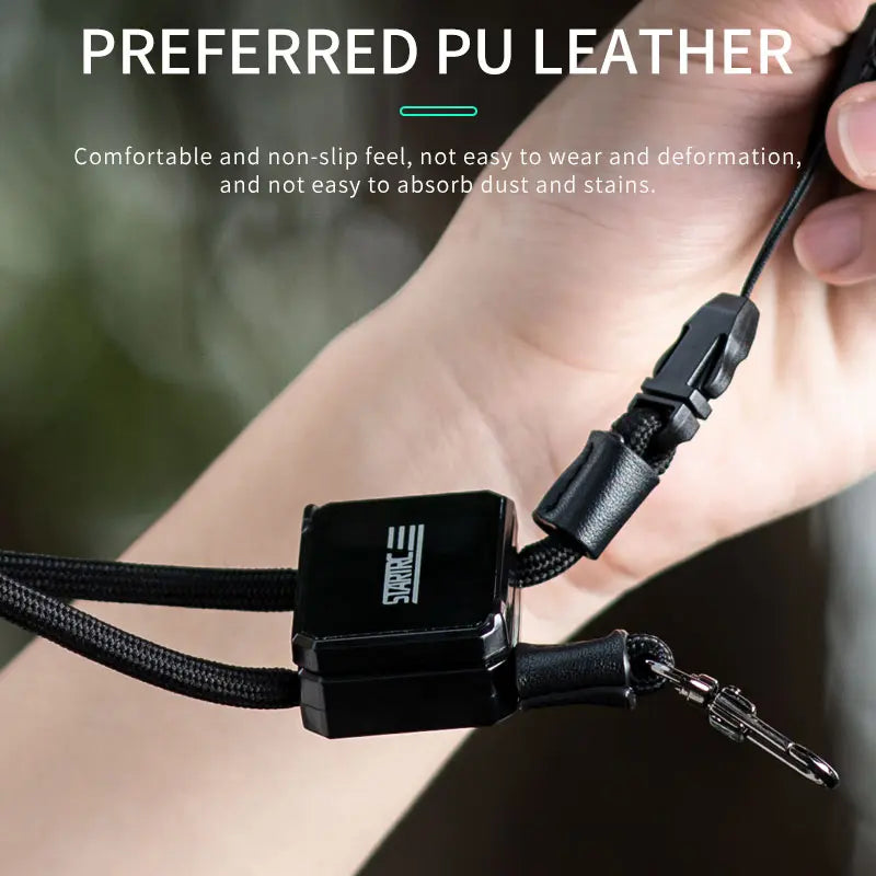 STARTRC Pocket 3 Lanyard, PU leather lanyard: comfortable, non-slip, durable, dust resistant.