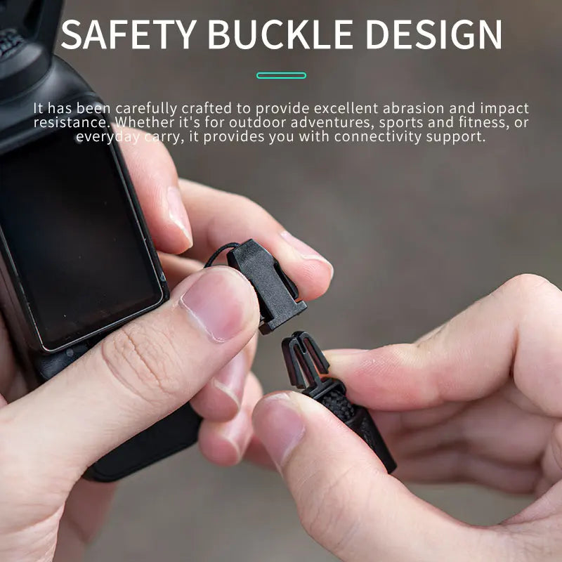 STARTRC Pocket 3 Lanyard, Safety buckle provides durable, impact-resistant performance for outdoor, sports, and daily use with secure connectivity. (24 words)