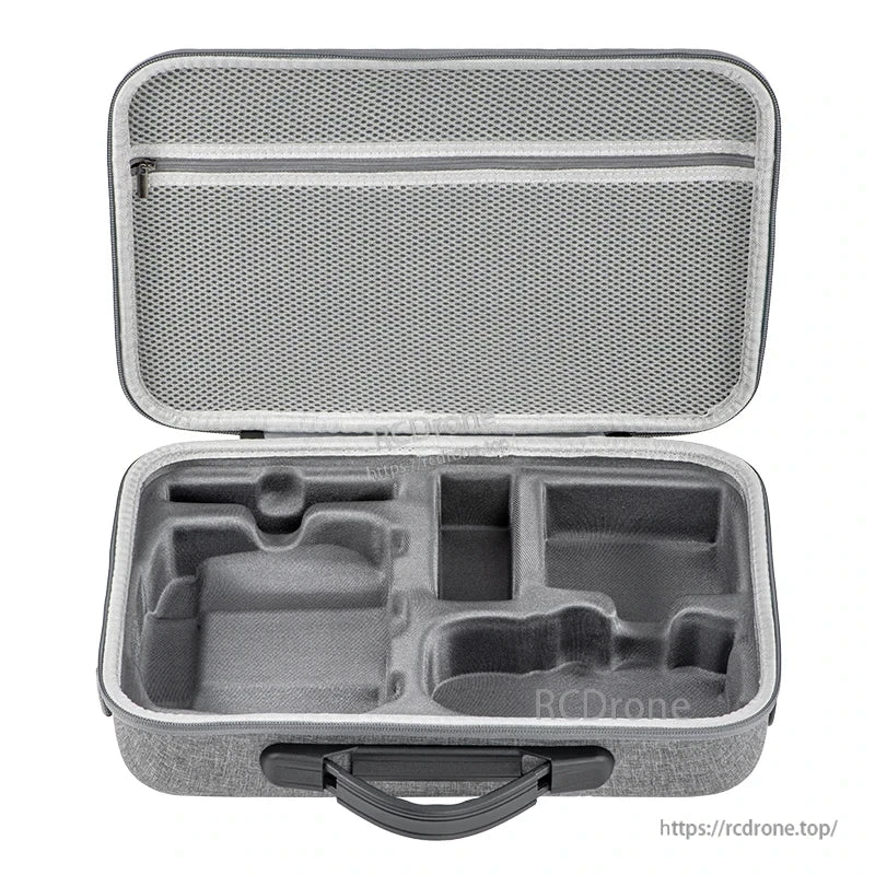 STARTRC Portable Shoulder Bag, Custom-molded interior with dedicated compartments for the DJI Mini 5 Pro drone and accessories.