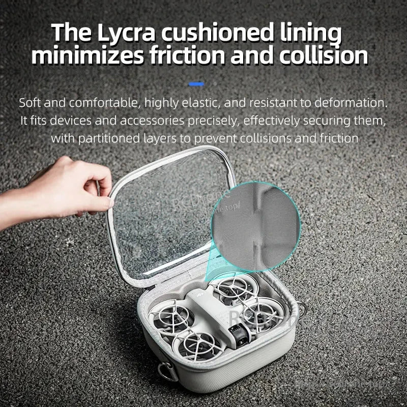 STARTRC Portable Storage Bag, Lycra lining minimizes friction and impact, providing soft, elastic, durable protection with layered partitions.