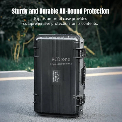 Sturdy durable all-round protection explosion-proof case for drone storage and transport.