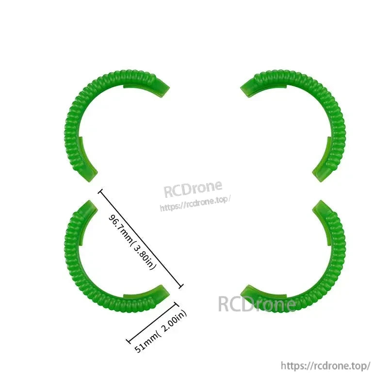 Protect DJI Avata 2 drone with STARTRC Propeller Guard set and fluorescent anti-collision cover for comprehensive protection.