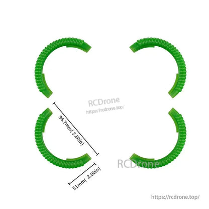 Protect DJI Avata 2 drone with STARTRC Propeller Guard set and fluorescent anti-collision cover for comprehensive protection.