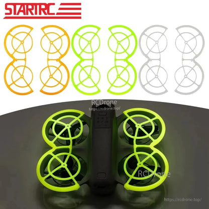 STARTRC Propeller Guard, Lightweight 10.5g TPU propeller guard for DJI Neo, snap-on, anti-collision, available in luminous orange/green.