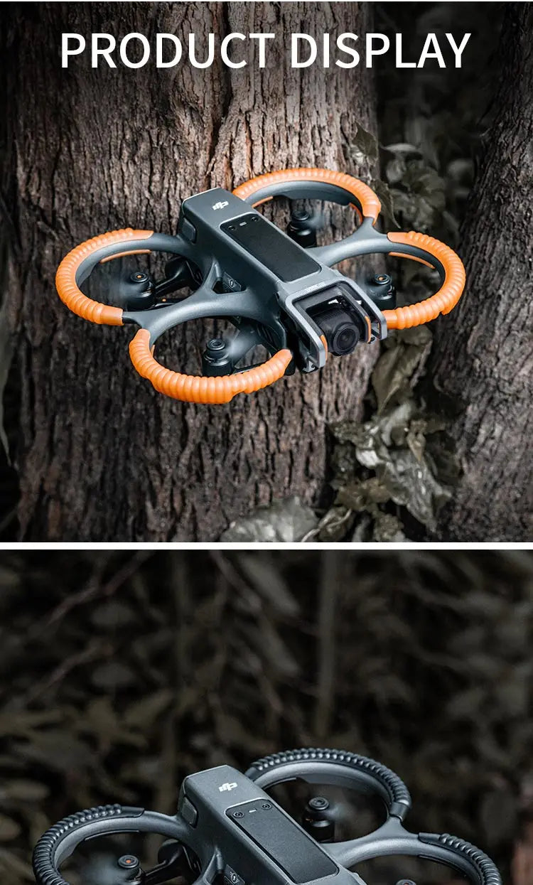 STARTRC Propeller Guard, Enhanced visibility for night flights using fluorescent colors after charging.