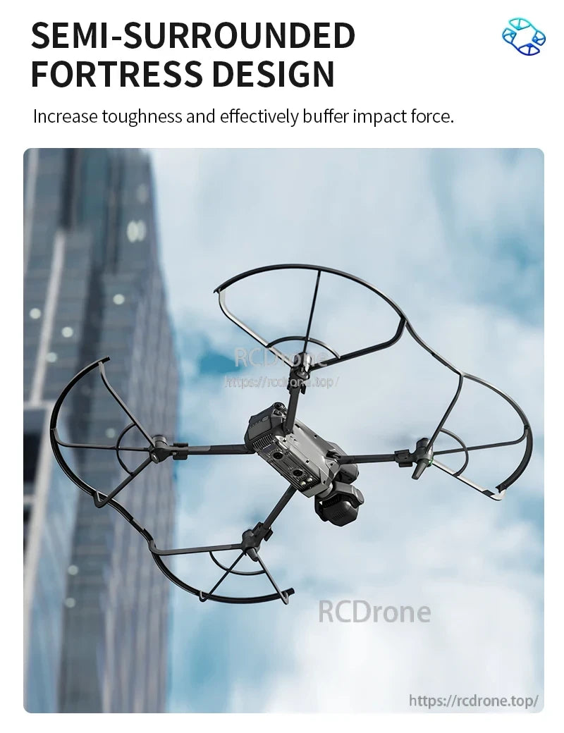 STARTRC Propeller Guard, Semi-surrounded fortress design enhances durability and absorbs impact force effectively.