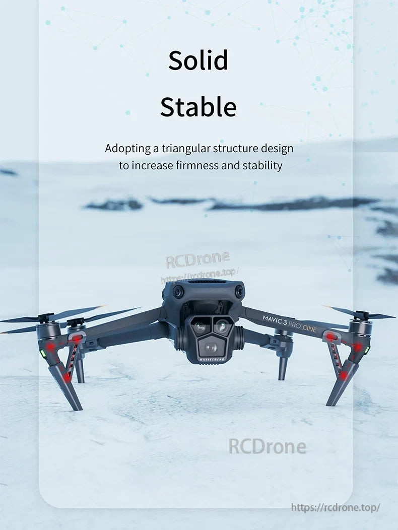 STARTRC Propeller Guard, The triangular structure design of the Mavic 3 Pro Cine drone improves firmness and stability, ensuring reliable flight performance.