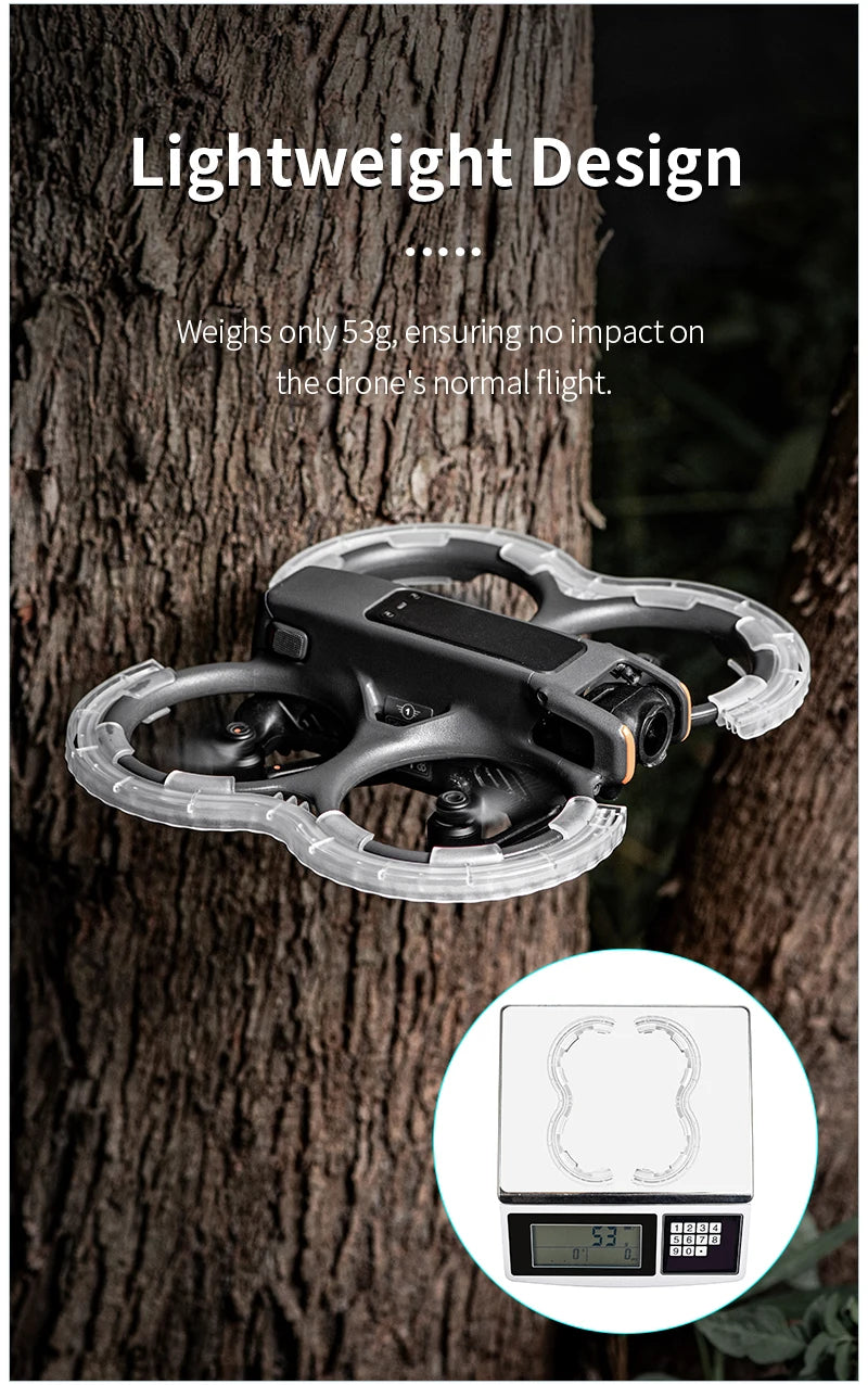 STARTRC Propeller Guard, Ultra-lightweight at 53g, it won’t affect the drone’s flight performance.
