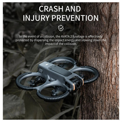 STARTRC Propeller Guard, AVATA 2 prevents crashes and injuries by dispersing impact energy and reducing collision force through its protective fuselage design.