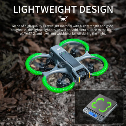 STARTRC Propeller Guard, Lightweight, durable drone with propeller guards and fluorescent anti-collision covers for stable, safe flight.