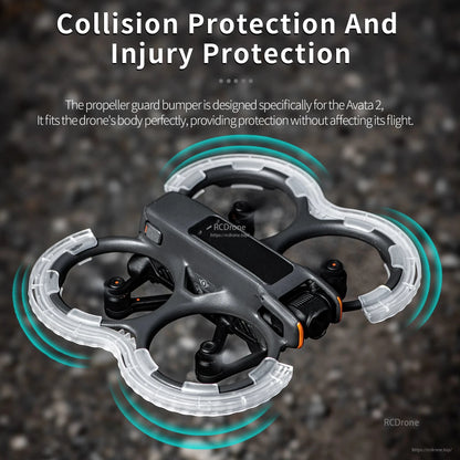 STARTRC Propeller Guard, Transparent TPU propeller guard for Avata 2, lightweight, anti-collision, perfect fit, ensures protection without affecting flight performance.