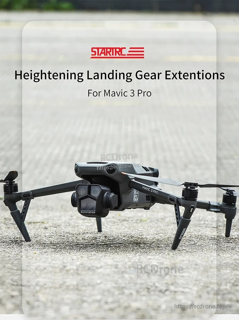 STARTRC Propeller Guard, STARTRC landing gear extensions for Mavic 3 Pro enhance stability and protection during takeoff and landing.