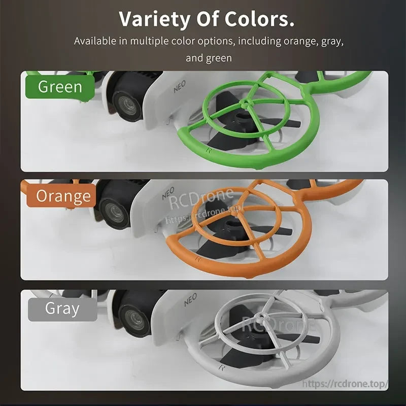 STARTRC Propeller Guard in green, orange, and gray offers colorful drone protection options.