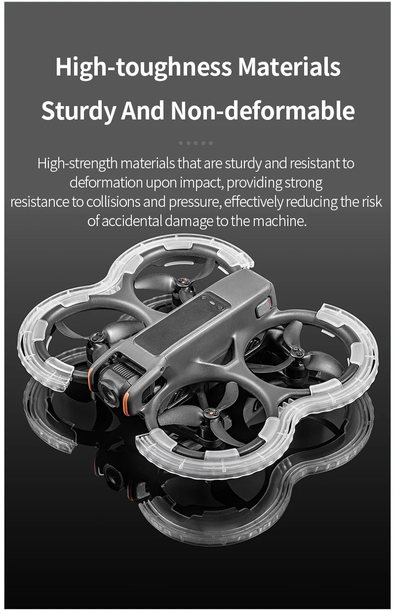 STARTRC Propeller Guard, Durable, impact-resistant materials protect drones from damage by withstanding pressure and maintaining structural integrity.