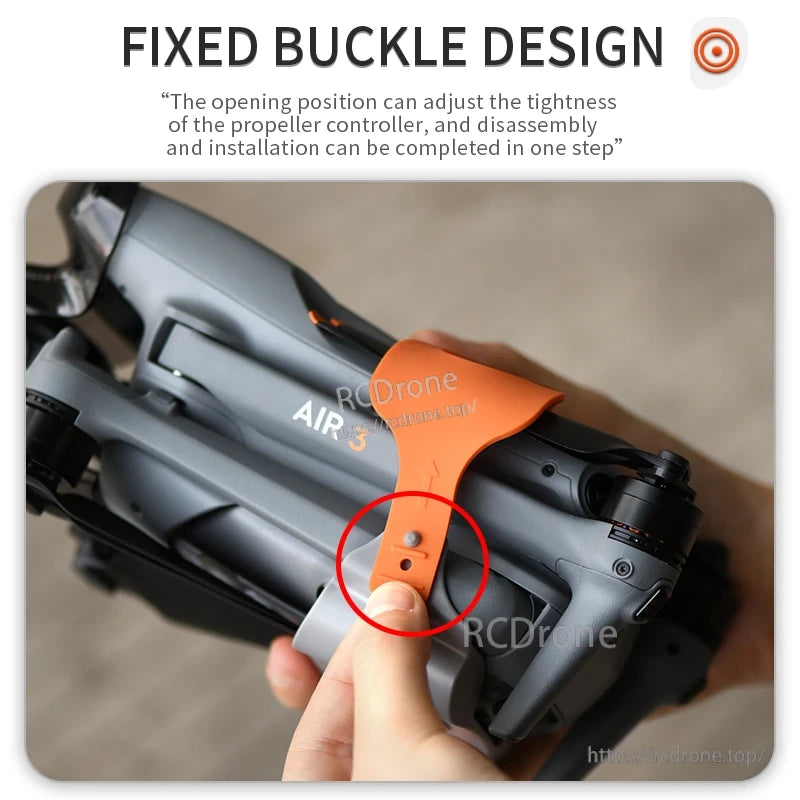 STARTRC Propeller Holder, The fixed buckle design allows easy adjustment of propeller tightness with one-step installation and removal.