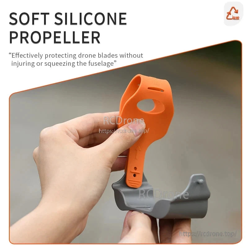 STARTRC Propeller Holder, Soft silicone propeller guard protects drone blades and fuselage with quick-release design for easy installation and removal.