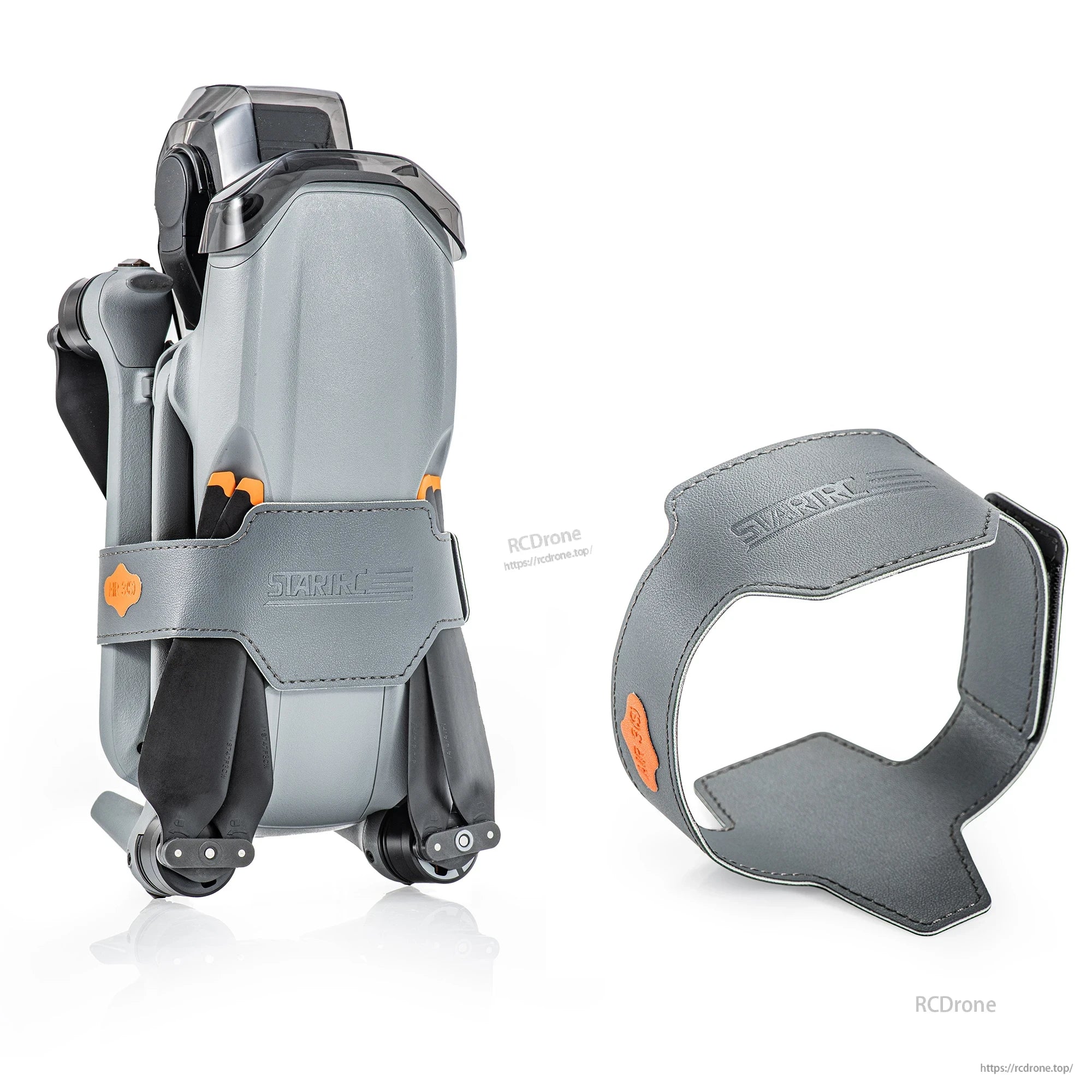 STARTRC Propeller Holder, Propeller holder for DJI Air drone with polyurethane propellers and stabilizer, fixed strap design, measures 333x77mm, weighs 11.7g.