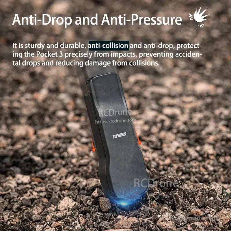 The STARTRC STARTR Protective Case provides anti-drop and anti-pressure protection, with a flip cover storing up to three filters and safeguarding the lens and screen.