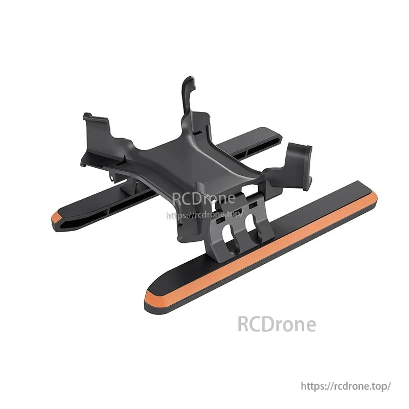 STARTRC Quick Release Landing Gear, STARTRC foldable landing gear for DJI Avata 2, 22mm height increase, quick release, durable ABS+PC material, black/orange color.