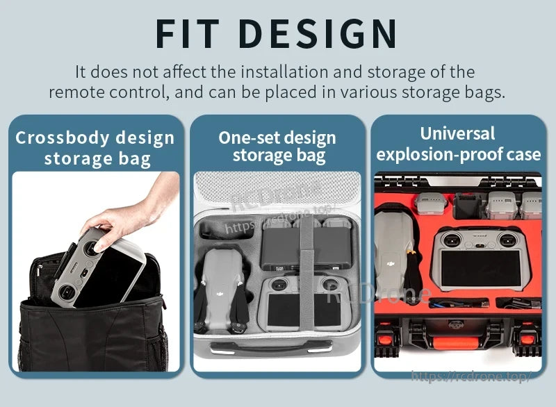 STARTRC RC 2 Silicone Protective Cover, The STARTRC RC2 Silicone Protective Cover features a cross-body design for easy storage without affecting installation or setup.