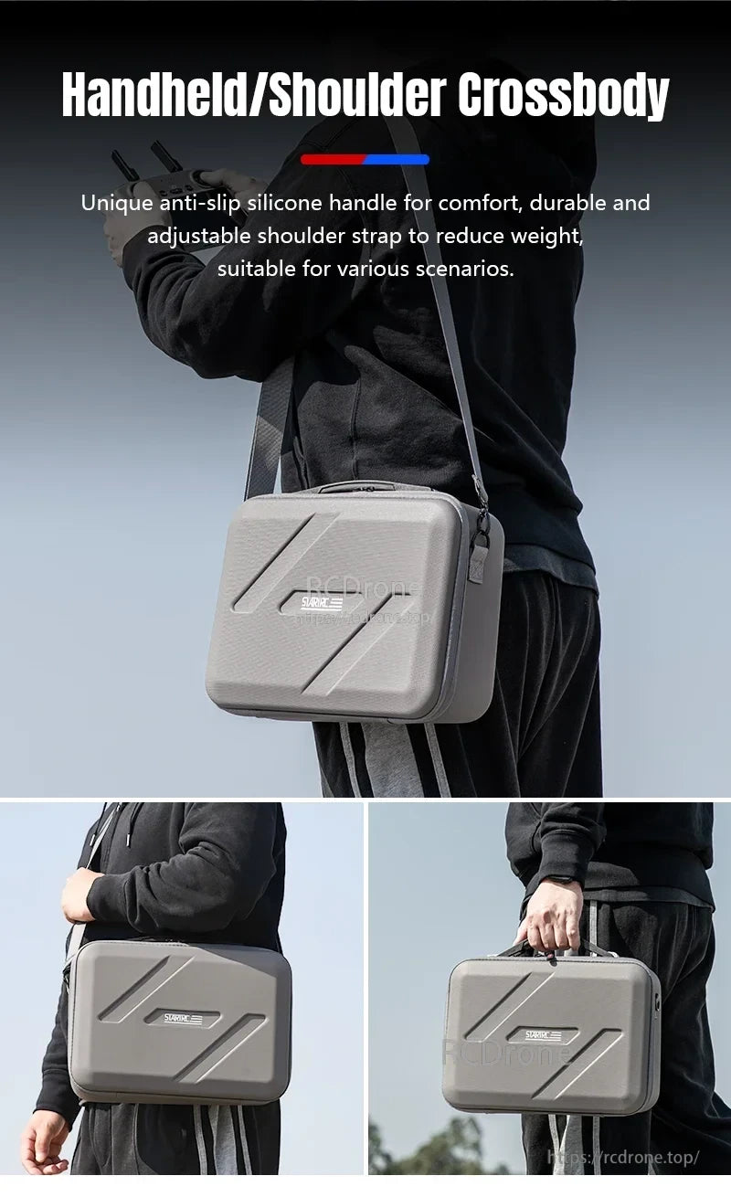 STARTRC Shoulder Bag, Crossbody bag with anti-slip handle and adjustable strap.