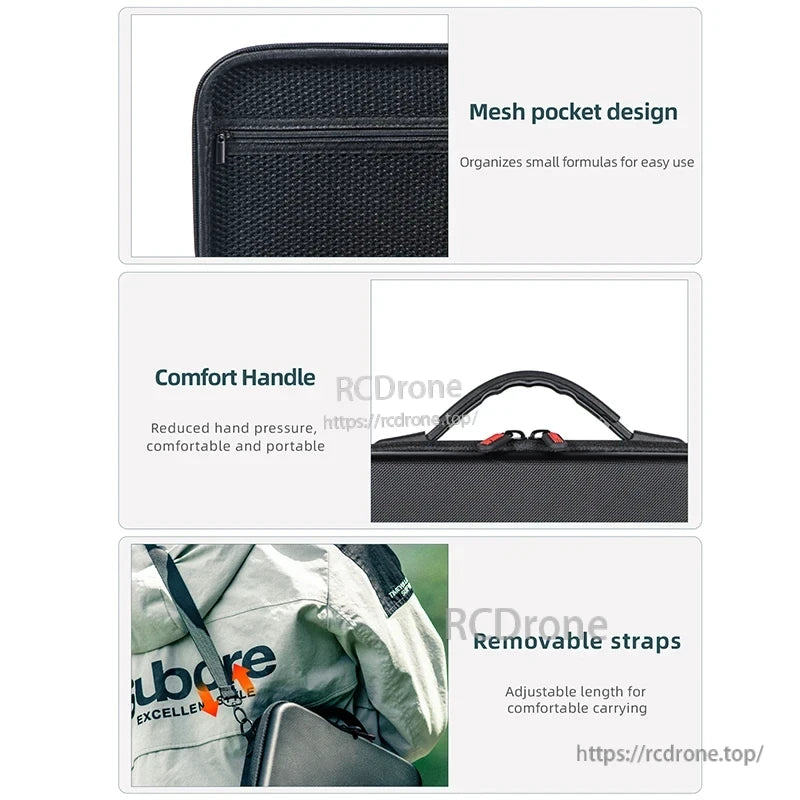 STARTRC Shoulder Bag, Mesh pocket, comfort handle, removable straps for easy organization and portable carry. (16 words)