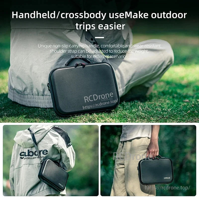STARTRC Shoulder Bag, Compact, durable PU hard-shell bag with non-slip handle and adjustable strap, perfect for outdoor use and various occasions.