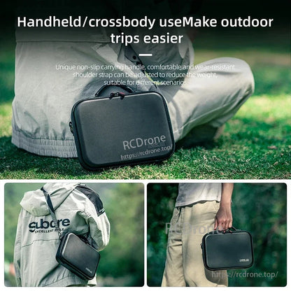 STARTRC Shoulder Bag, Compact, durable PU hard-shell bag with non-slip handle and adjustable strap, perfect for outdoor use and various occasions.