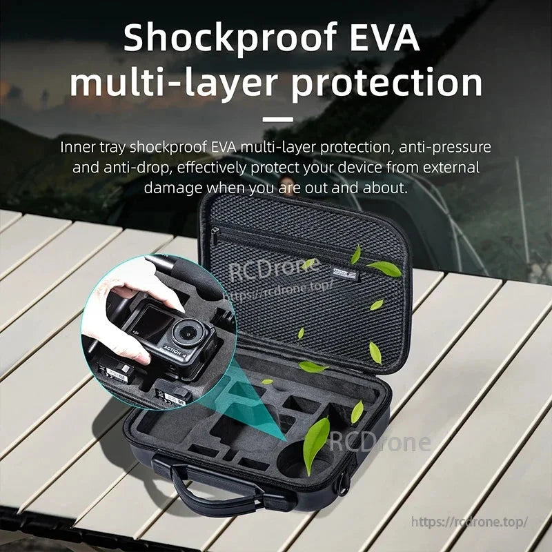 STARTRC Shoulder Bag, Shockproof EVA multi-layer protection resists pressure and drops, ensuring device safety during travel.