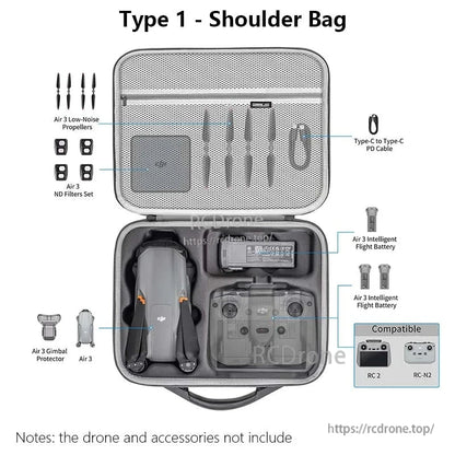 Introducing the STARTRC Shoulder Bag for DJI Air 3 drone owners, providing ample storage and protection.