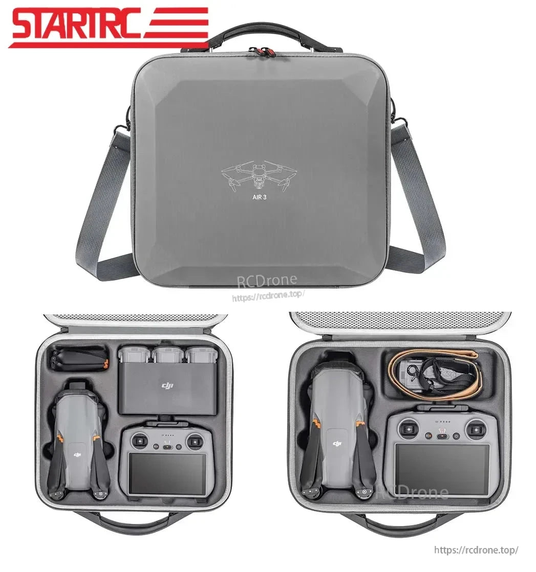 STARTRC Shoulder Bag, Protect your DJI Air 3 drone with a PU leather shoulder bag suitable for various size options.