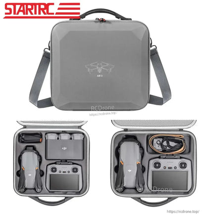 STARTRC Shoulder Bag, Protect your DJI Air 3 drone with a PU leather shoulder bag suitable for various size options.