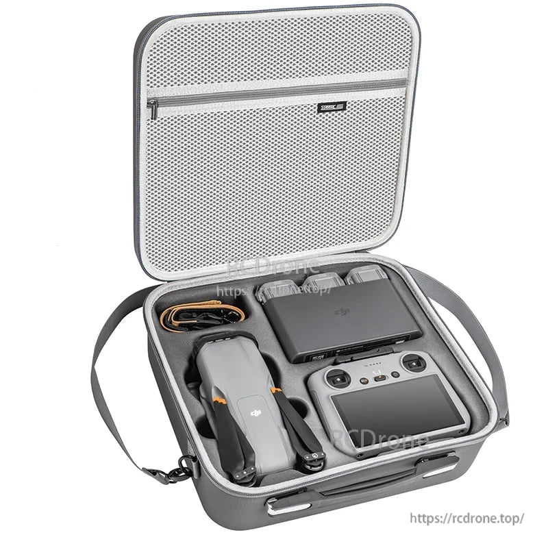 STARTRC Shoulder Bag, DJ Air 3 combo includes drone, controller, extra battery, charging manager, charger, and accessories.