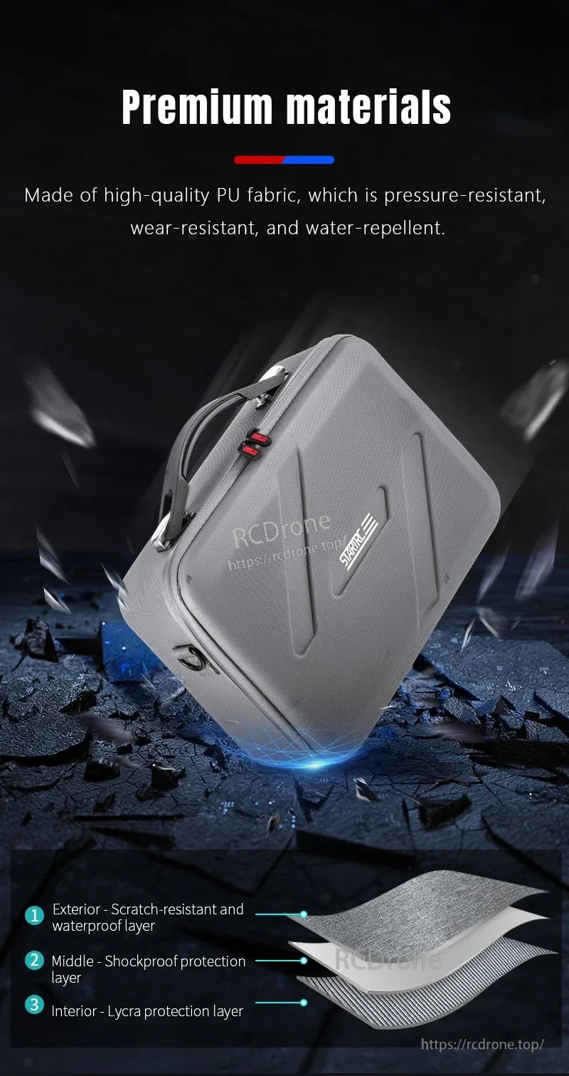 STARTRC Shoulder Bag, Durable, shockproof shoulder bag with scratch-resistant PU fabric and Lycra lining for superior protection.