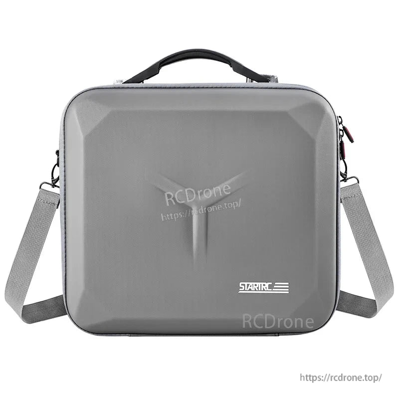 STARTRC Shoulder Bag, Custom fit for DJI Mavic 4 Pro holds drone, remote, batteries, charger, propellers, and cables in molded compartments.