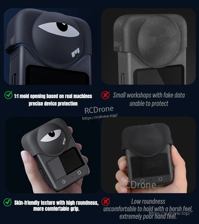STARTRC Silicone Lens Guard, Exact 1:1 mold ensures real machine protection; skin-friendly, high-roundness grip offers superior comfort and durability compared to low-quality alternatives.
