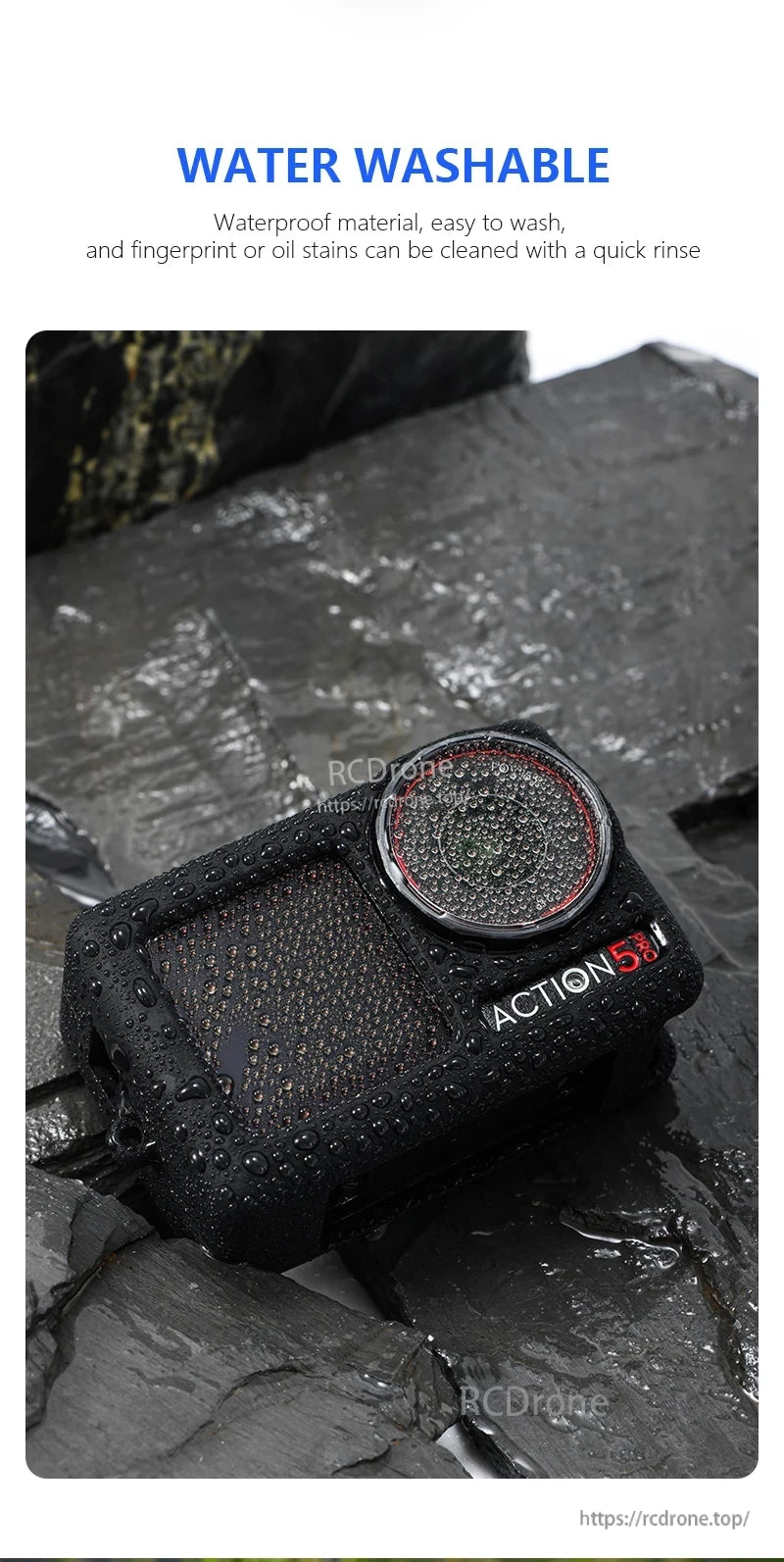 STARTRC Silicone Protective Cover, Water washable silicone cover for action camera