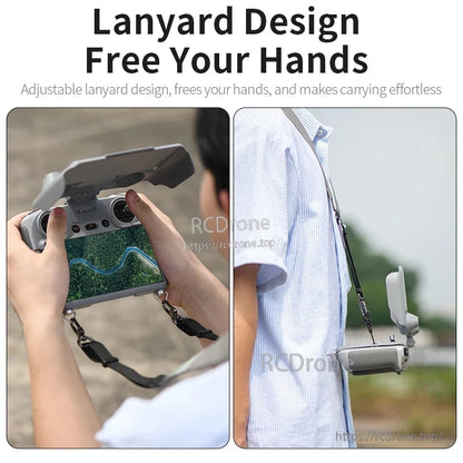 STARTRC 遮陽保護罩 適用於 DJI RC/RC 2 – 2合1螢幕保護遮陽罩，附掛繩，180° 可調