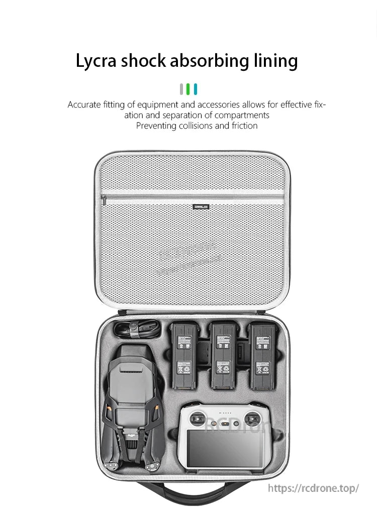 STARTRC Travel Handbag, Lycra lining protects drone gear, prevents damage and friction.
