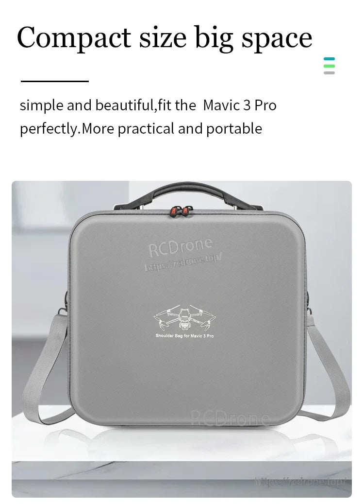 STARTRC Travel Handbag, Stylish, compact shoulder bag with plenty of space; fits Mavic 3 Pro perfectly—practical, portable, and easy to carry. (24 words)